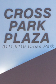 Inman, Stadler & Hill location - sign at cross park plaza